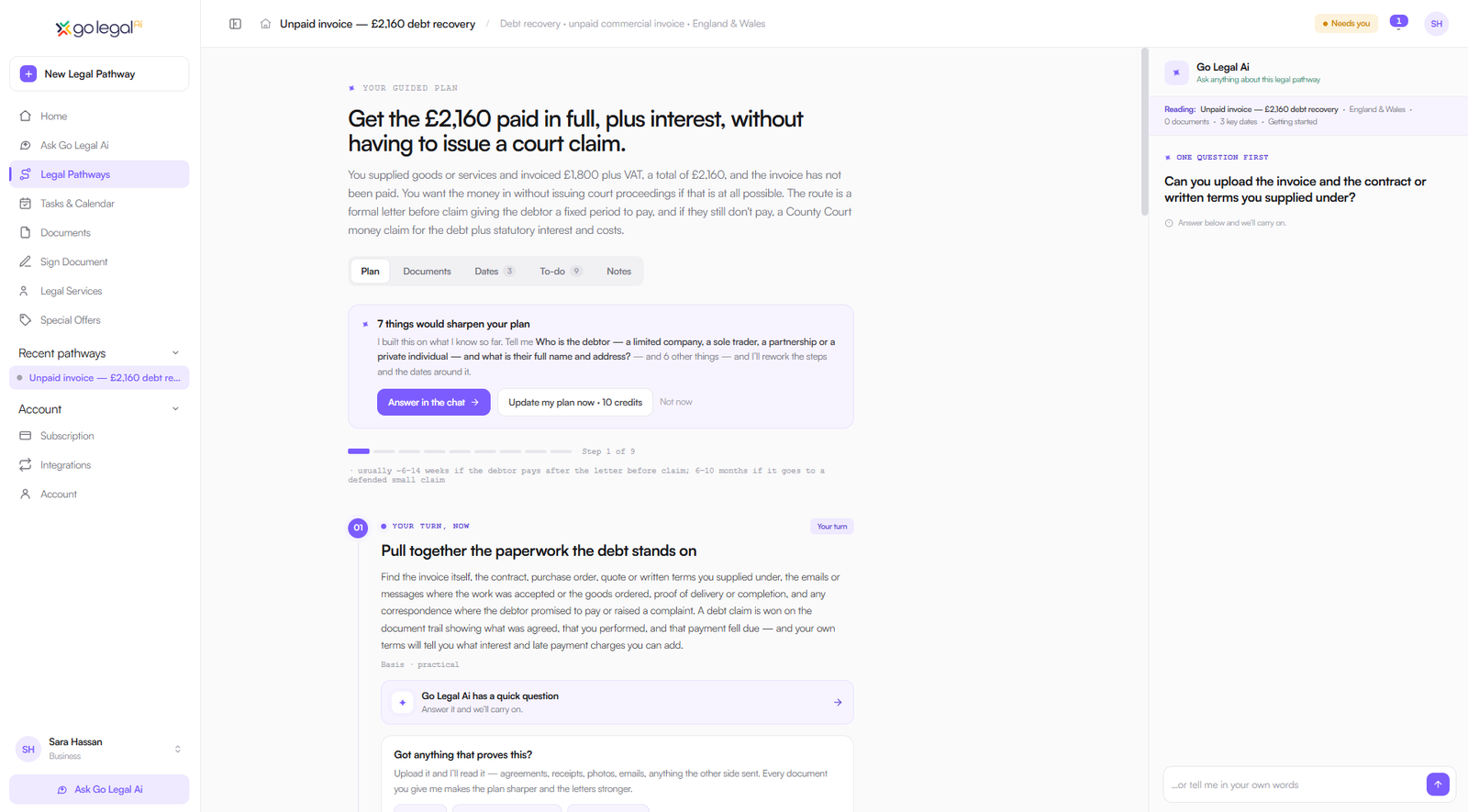 Go Legal Ai - Legal Pathway